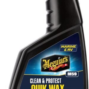 Meguiar’s Marine and RV Quik Clean and Protectant Wax, 473 ml | Easy Spray On and Wipe Off Application for Fast Detailing | Effectively Cleans and Protects Fiberglass | Gel Coats and Painted Surfaces