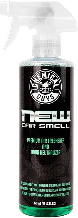Chemical Guys New Car Smell Premium Air Freshener and Odor Eliminator, Long-Lasting Scent, Great for Cars, Trucks, SUVs, RVs & More, 473 ml