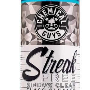Chemical Guys Streak Free Glass & Window Cleaner (Works on Mirrors, Navigation Screens & More; Car, Truck, SUV and Home Use), Ammonia Free & Safe on Tinted Windows, 473 ml