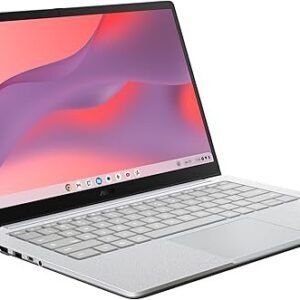 ASUS ChromeBook Laptop. 14.0-inch FHD (1920 x 1080) 16:9 Display. Intel Celeron N4500 Processor 1.1 GHz (up to 2.8 GHz, 2 cores). LPDDR4X 4GB RAM. 128G eMMC Storage. Wi-Fi 6. ChromeOS.