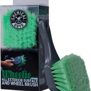 Chemical Guys Wheelie All Exterior Surface and Wheel Brush (Safe for Cars, Trucks, SUVs, RVs, Motorcycles, & More) Green