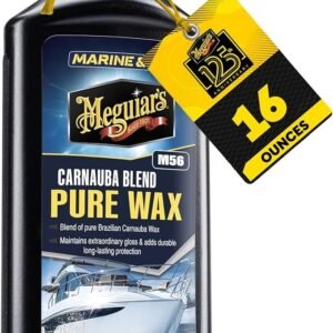 Meguiar’s Marine and RV Pure Wax – Blends Pure Brazilian Carnauba Wax with Polymers and Resins to Provide Enhanced Gloss and Long-Lasting Protection