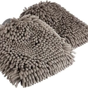 Amazon Basics Deluxe Microfiber Car Wash Mitt (2 Pack)