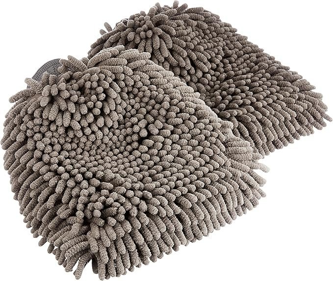 Amazon Basics Deluxe Microfiber Car Wash Mitt (2 Pack)