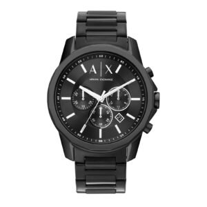 Armani Exchange Armani Timeless Black Stainless Steel Chronograph Watch AX1722