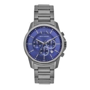 Armani Exchange Chronograph Gunmetal Stainless Steel Watch AX1731