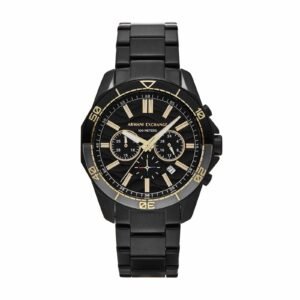 Armani Exchange Chronograph Black Dial Stainless Steel Watch AX1963