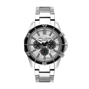 Armani Exchange Chronograph Silver Dial Stainless Steel Watch AX1969