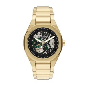 Armani Exchange Sync Automatic Gold Stainless Steel Watch AX4194