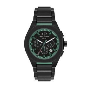 Armani Exchange Sync NYC Chronograph Black Stainless Steel Watch AX4294