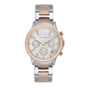 Armani Exchange Armani Opulent Two-Tone Chronograph with Silver Dial AX4331