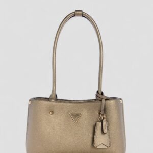 Brown meridian shoulder satchel bag