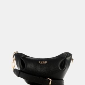 Black amorette top zip shoulder bag