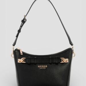 Black gregoria top zip shoulder bag