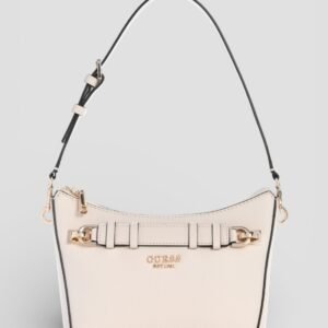Beige gregoria top zip shoulder bag