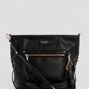 Black marsha crossbody bucket bag