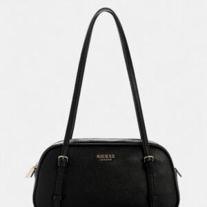 Black cerelia shoulder satchel bag