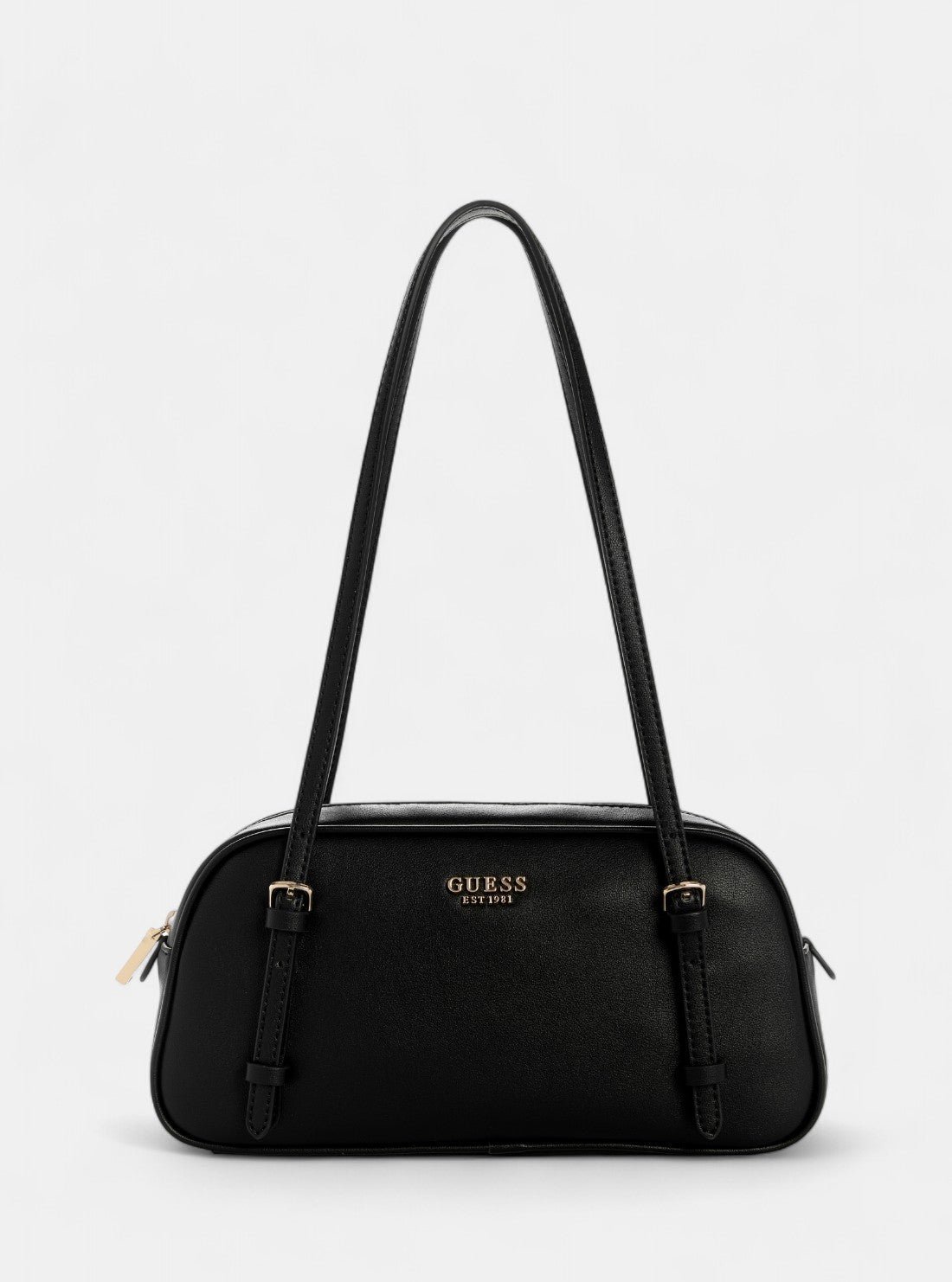 Black cerelia shoulder satchel bag