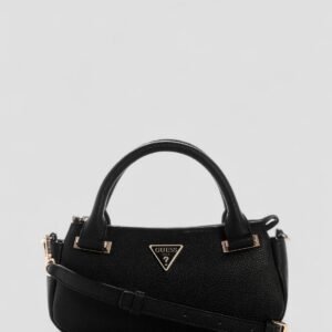 Black evie mini satchel bag
