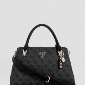 Black logo noelle luxury satchel bag