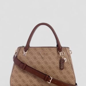 Brown logo noelle luxury satchel bag