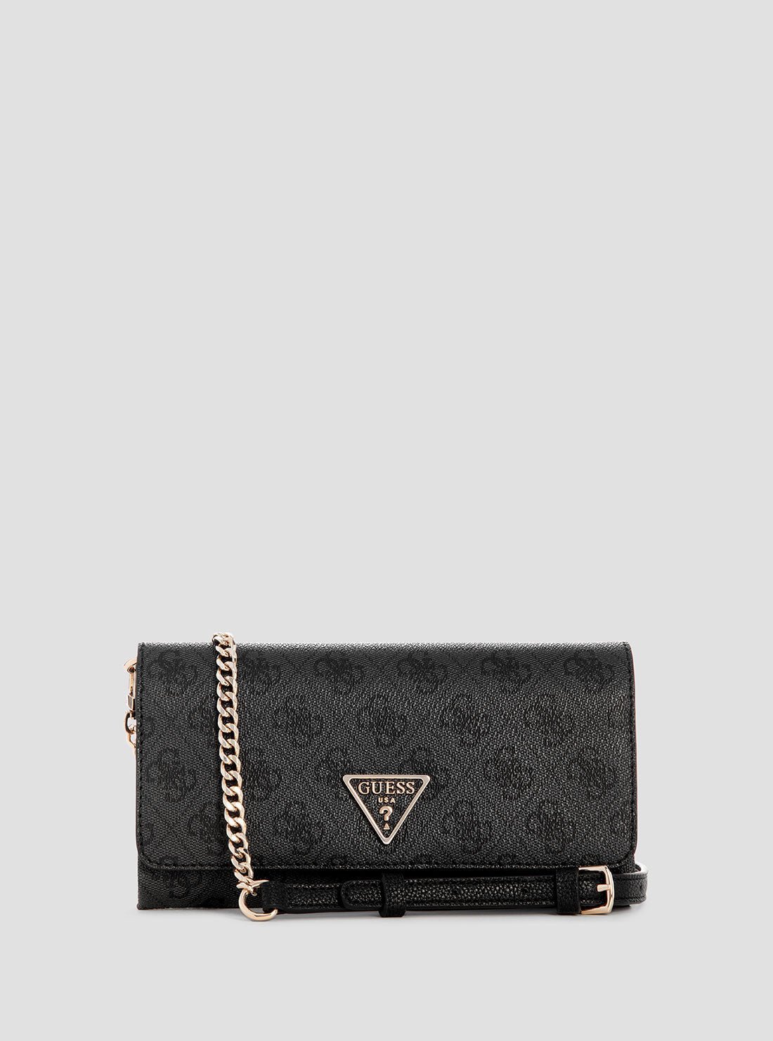 Black logo noelle flap organiser bag