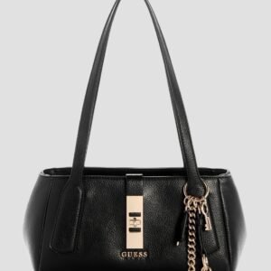 Black brooke shoulder satchel bag