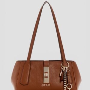 Brown brooke shoulder satchel bag