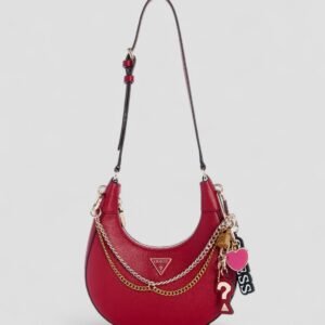 Red davina shoulder bag