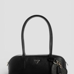 Black isobel small shoulder satchel bag