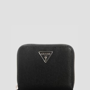 Black isobel small zip around wallet