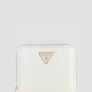 White isobel small zip around wallet