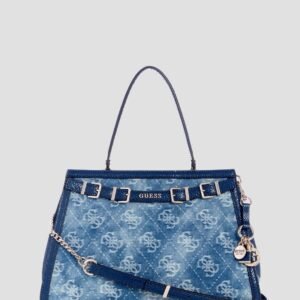 Blue logo dovie satchel bag
