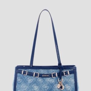 Blue logo dovie girlfriend shoulder satchel bag