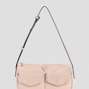 Pink waldena small top zip shoulder bag