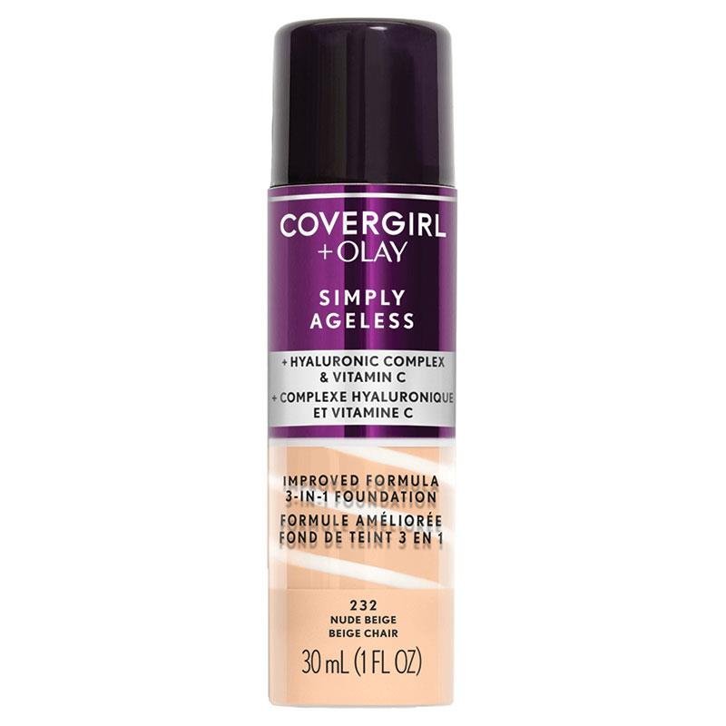Covergirl Simply Ageless 3 In 1 Foundation 232 Nude Beige 30ml