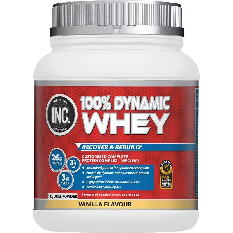 INC 100 Dynamic Whey Vanilla Flavour 1kg