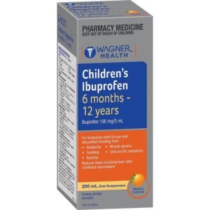 Wagner Health Childrens Ibuprofen 6 Months – 12 Years 100mg/5ml Oral Suspension 200ml
