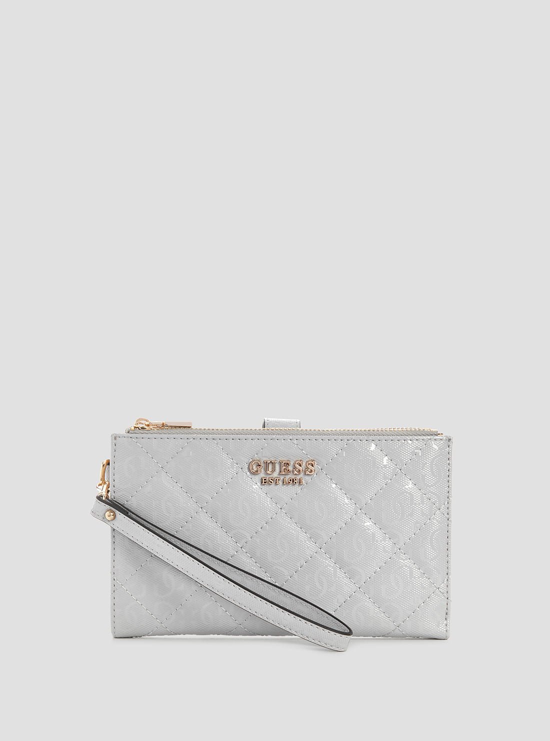 Grey laurel organiser wallet