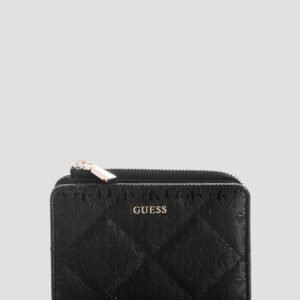 Black libby zip around card case
