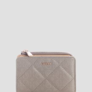 Dark taupe libby zip around card case