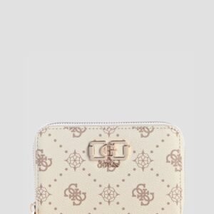Vanilla logo emelie medium zip around wallet