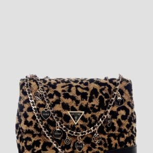 Leopard print giully 2 convertible flap bag