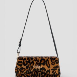 Leopard domitilla flap shoulder bag