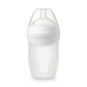 Tiny Twinkle – Silicone Baby Bottle – White 240ml