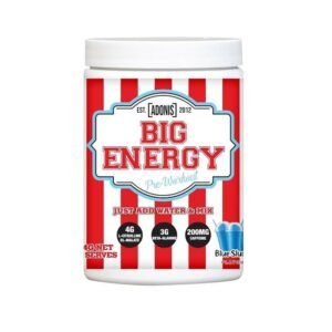 Adonis Gear Big Energy (Pre-Workout) – Blue Slushie 414g
