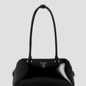 Black arnela shoulder satchel bag