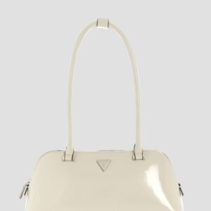 Beige arnela ii shoulder satchel bag