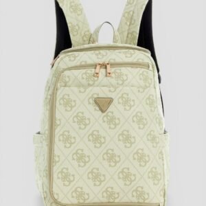 Green logo berta u-zip backpack