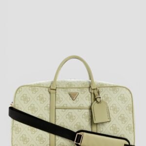 Green logo berta weekender duffle bag